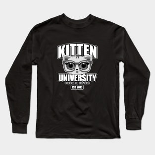 Kitten University - Grey Long Sleeve T-Shirt